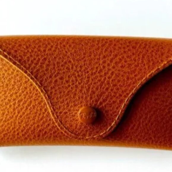 Ray-Ban Textured Leather Sunglasses Case Brown - Picture 2 of 6